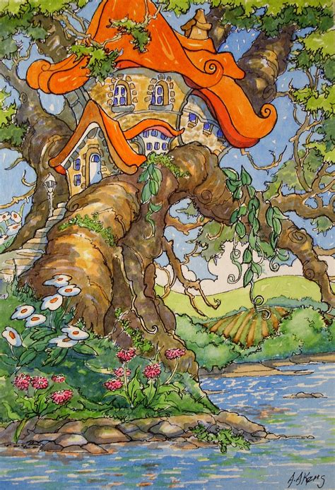 Treehouse By The Water Storybook Cottage Series Storybook Art Fairy