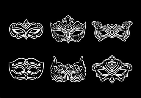 Masquerade Mask Icons Vector 148107 Vector Art At Vecteezy