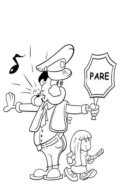 Faça o download e imprimir esses desenho simpson grátis. Desenho de Guarda de trânsito para colorir - Tudodesenhos