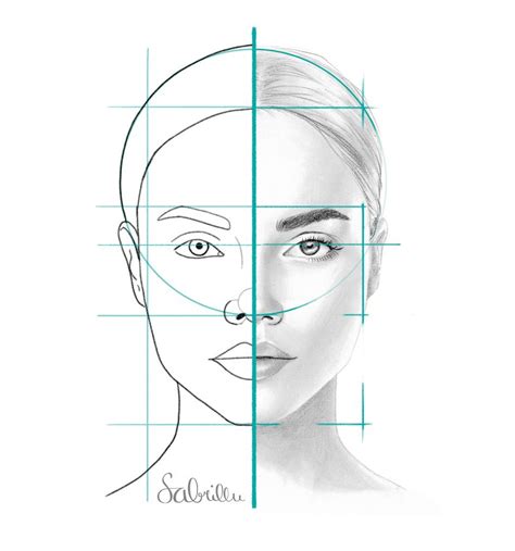 How To Draw A Beautiful Female Face Step By Step Draw With Sabrillu