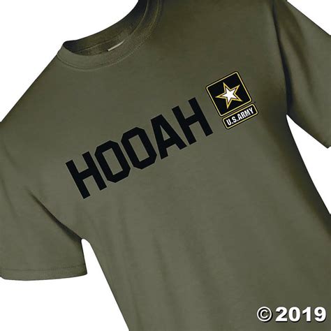 Us Army Hooah Adults T Shirt Small 1 Pieces
