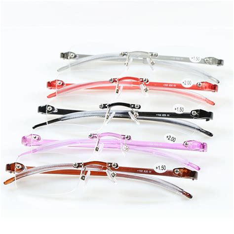 New Unisex Women Men Ultralight Tr90 New Reading Glasses Eyeglasses Reader Frameless 10 To 4