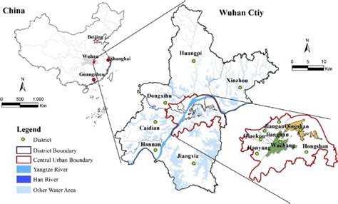 Location And Administrative Districts Of Wuhan Download Scientific