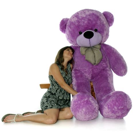 Deedee Cuddles 65 Lilac Plush Life Size Teddy Bear Giant Teddy Bear
