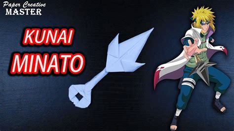 How To Make Kunai Minato Out Of Paper Origami Kunai Minato Youtube