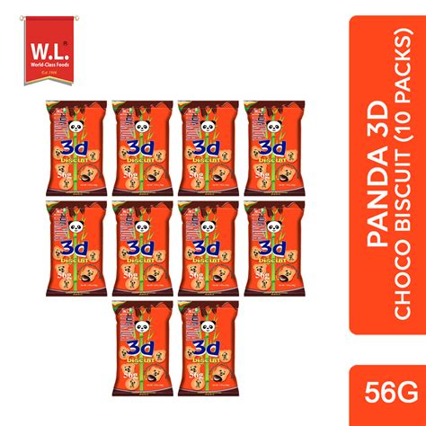 Wl Foods Panda 3d Biscuit Choco Flavor 56g Packed By 10s Lazada Ph
