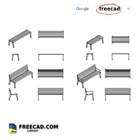 Benches Furniture Blocks Dwg Free File Drawing In Cad For Architects