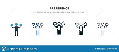 Preference Icon In Different Style Vector Illustration Two Colored And