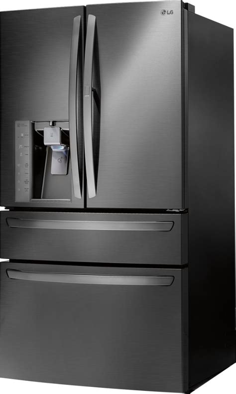 Customer Reviews Lg 297 Cu Ft 4 Door Door In Door French Door Refrigerator Black Stainless