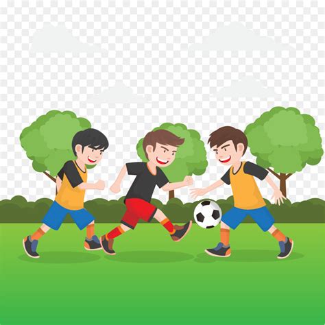 Lapangan sepak bola adalah permukaan tanah lapang untuk pertandingan sepak bola. Sepak Bola, Kartun, Animasi gambar png