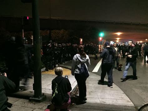 Berkeley Protesters March For Fourth Night Briefly Block Freeway