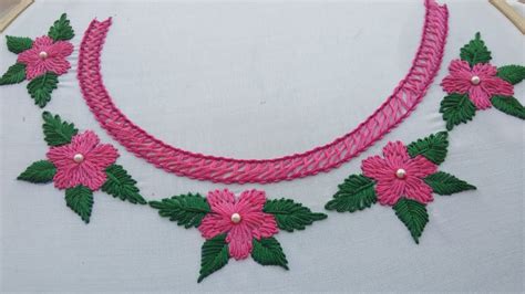 Hand Embroidery Neck Design Neckline Design Simple Neck Embroidery