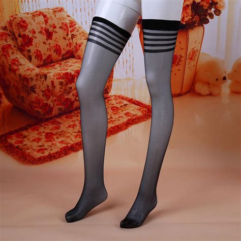 Wholesale Fashion Sexy Lace Top Over Knee Thigh Highs Stockings Black Nude Tights Pantyhose Knee