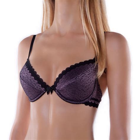 Bra By Fv Sexy T Shirt Push Up Underwire Padded Demi Half Cup Lace