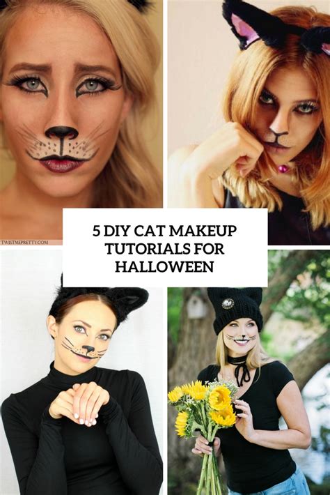 5 Diy Cat Makeup Tutorials For Halloween Styleoholic