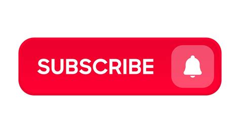 Subscribe Button Bell Notification Icon Button And Hand Cursor Click