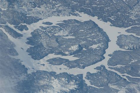 Photo Impact Crater Manicouagan Reservoir In Quebec Canada As Seen