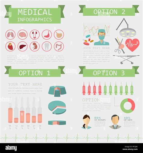 Medical And Healthcare Infographic Elements For Creating Infographics
