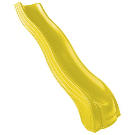 Swing N Slide Playsets Yellow Alpine Wave Slide Ne 4720 1y The Home Depot