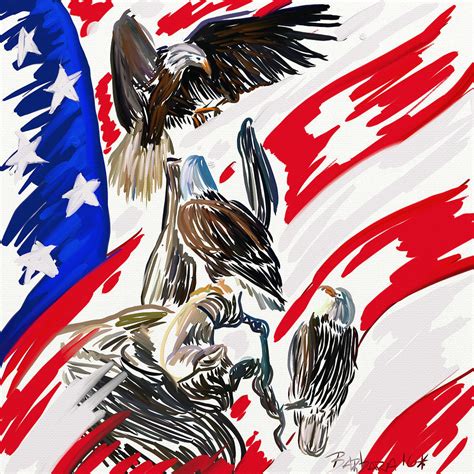 American Pride Painting By Barbara Stanley Pixels