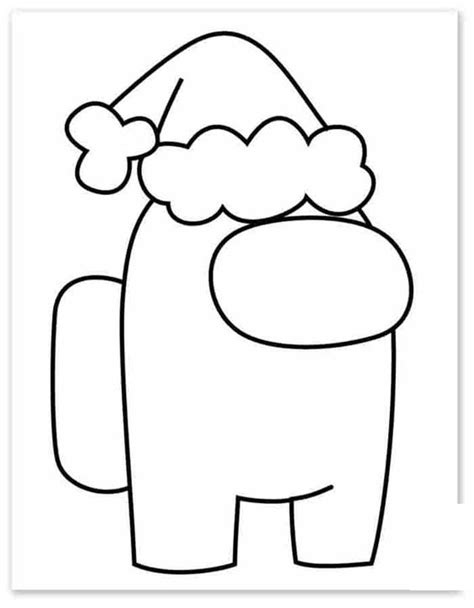 No paid content, all free! Christmas Among Us Character Coloring Pages - Among Us ...