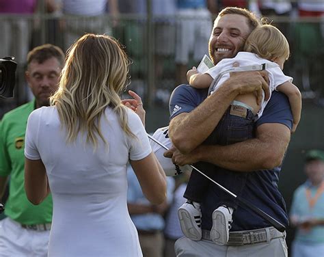 Pics Paulina Gretzky Embraces Dustin Johnson With Son After Epic Us