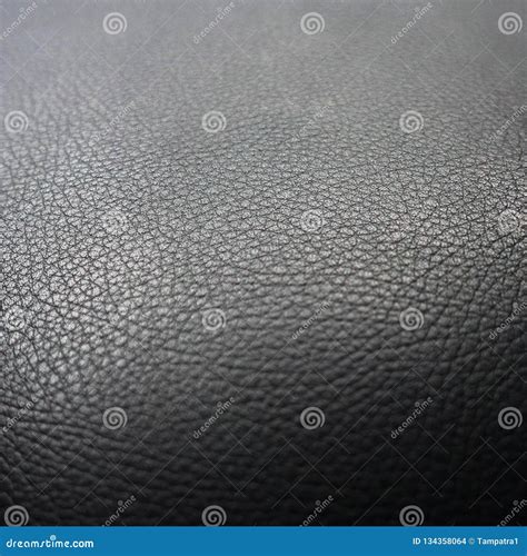 Black Leather Sofa Pattern Surface Texture Close Up Of Interior