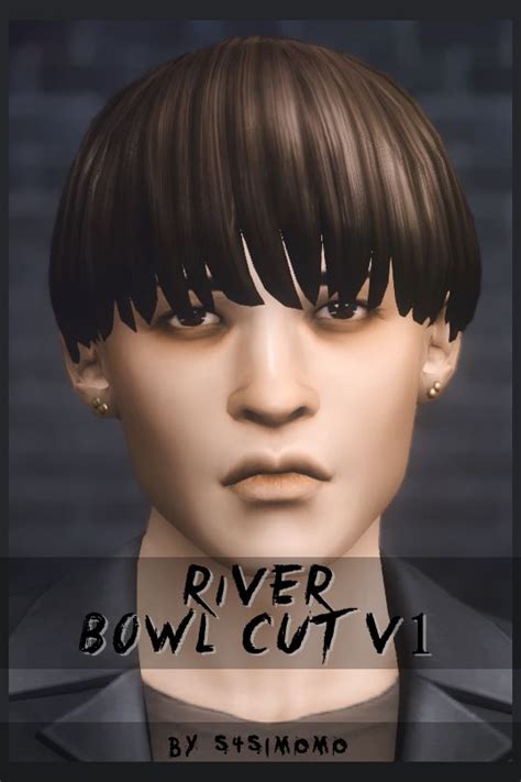 Sims 4 Bowl Cut Cc