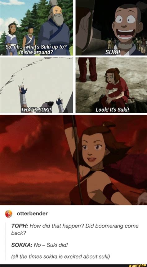 É Otterbender Toph How Did That Happen Did Boomerang Come Back All The Times Sokka Is