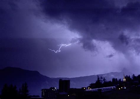 Autumn Storm In The Alps Rlightning