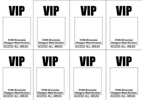 Free Printable Vip Pass Template Free Printable Vip Ticket Access