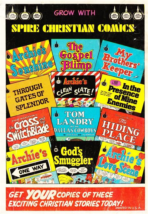 Jesus In Four Colors Spire Christian Comics From The 1970s Flashbak
