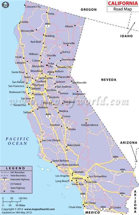 California Map With Highways Topographic Map Of Usa With States