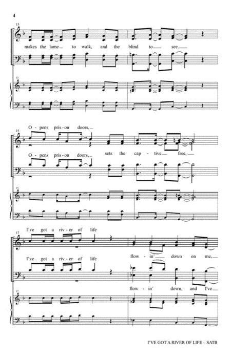Ive Got A River Of Life By L Casebolt Octavo Sheet Music For Choral