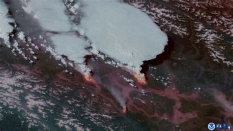 Satellites Capture Smoke From Canadian Wildfires