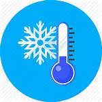 Cold Weather Icon Temperature Thermometer Winter Forecast