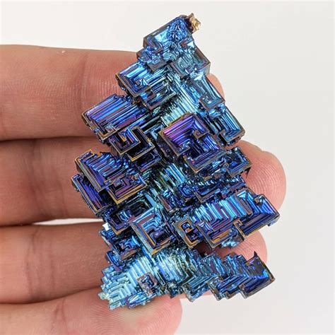 Bismuth Xl Midnight Blue Crystal Mineral Specimen Education Teaching