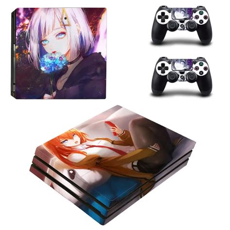 Anime Cute Girl Ps4 Pro Skin Sticker For Sony Playstation 4 Console And