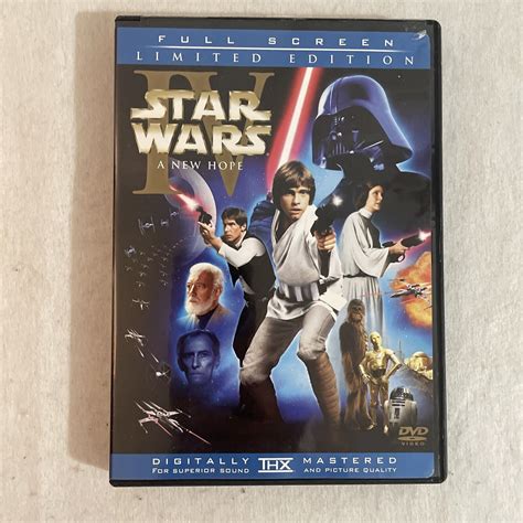 Star Wars 4 A New Hope Dvd Full Screen Limited Edition 24543263739 Ebay