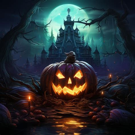Premium Ai Image Realistic Halloween Art Design