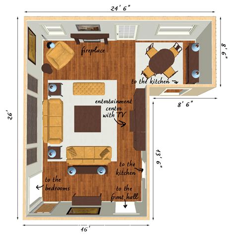 Living Room Floor Plan With Furniture