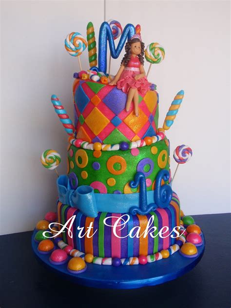 The birthday cake has been an integral part of the birthday celebrations. Sweet Sixteen Birthday Cake | Candy Land inspiration cake ...