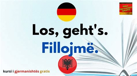 Dialogje Dhe Fjale Gjermanisht Me Perkthim Shqip A1 A2 B1 YouTube