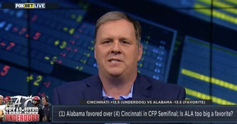 Fox Sports Betting Analyst Explains Why Cincinnati Will Play Alabama