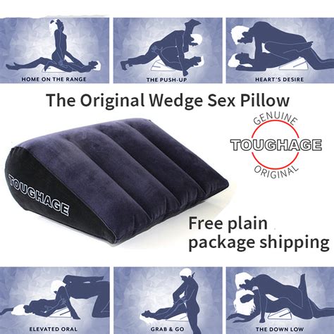 Toughage Sex Pillow Aid Inflatable Love Position Cushion Couple Bounce