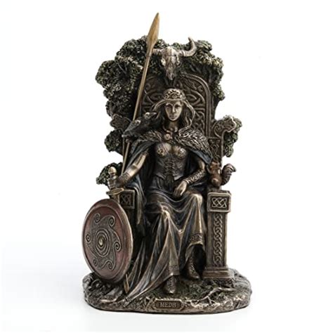 Celtic Goddess Queen Medb Of Connacht Cold Cast Resin Antique Bronze