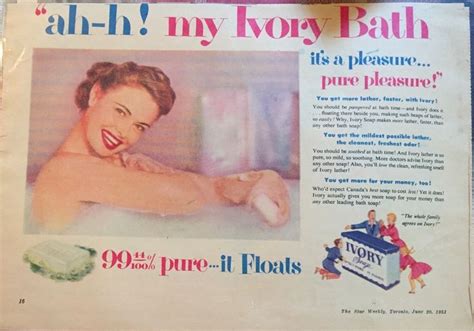 Ivory Soap Ad In The Bath 1953 Vintage Advertisements Vintage Ads