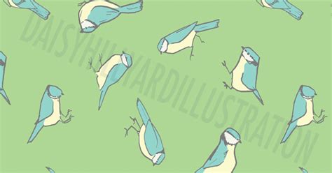 Repeat Patterns Illustration And Comics Blue Tits