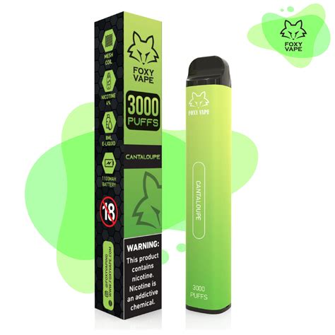 Foxy Disposable Vape 3000 Puffs 4mg Mrvape Store