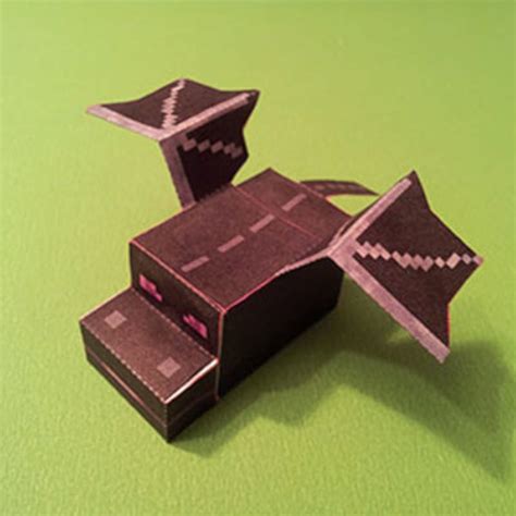 Mini Ender Dragon Papercraft Mini Papercraft Minecraf